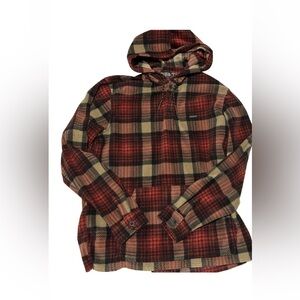 Billabong Adventure Division A/Div Pullover Size XL Fleece Hooded 1/4 Button Men